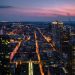 photo of city skyline during dusk