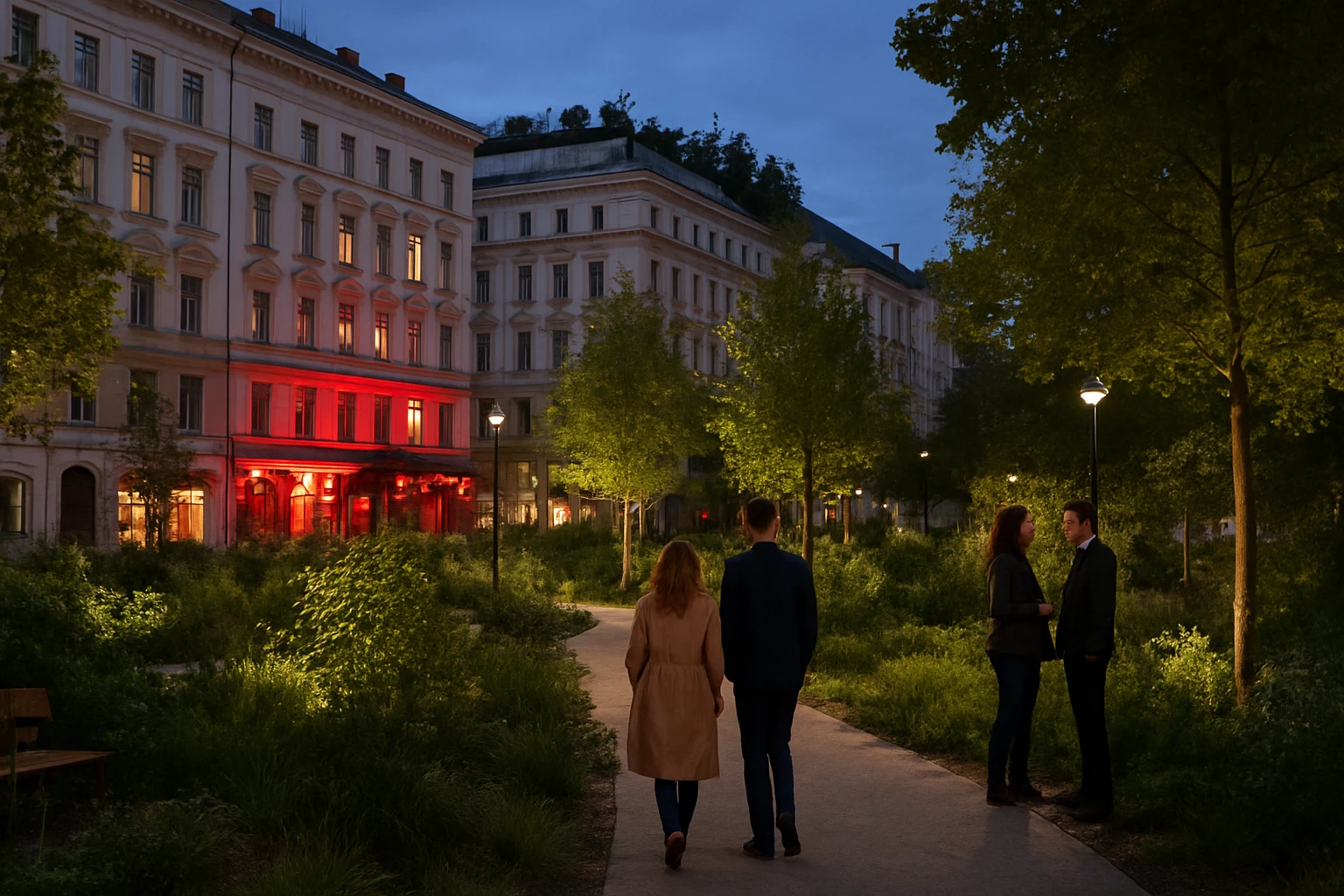 Editorial image for: Das ehemalige Rotlichtviertel im Westbahnhof bekommt eine neue gr\u00fcne Oase