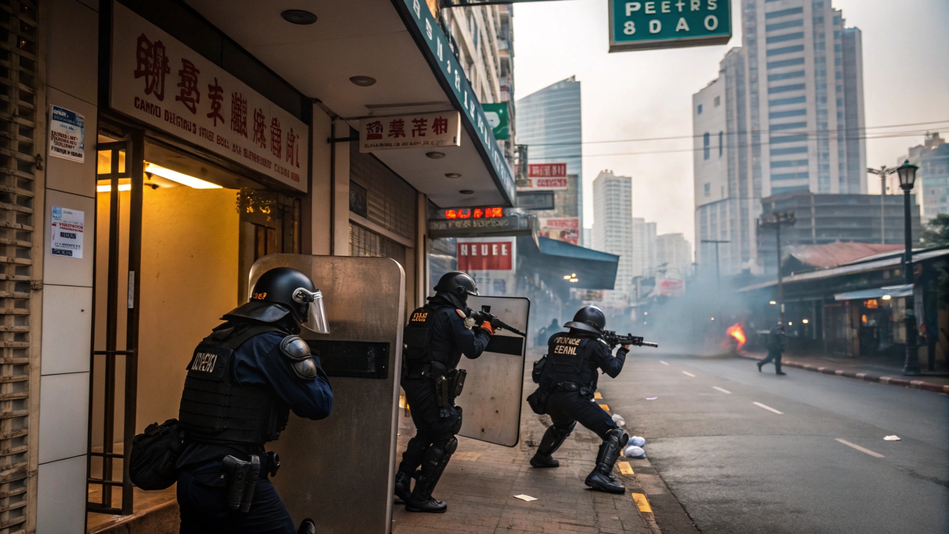 police raid in Bangkok