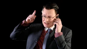 agressive sex club client