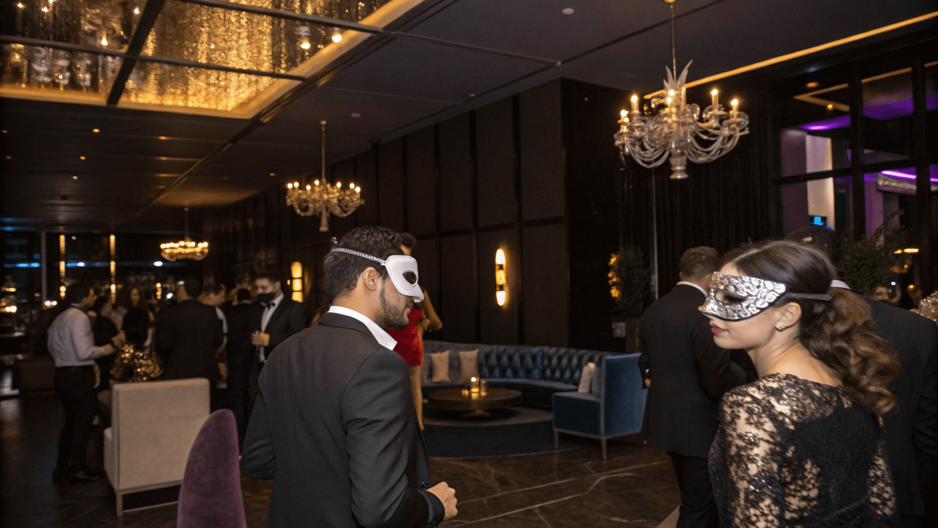 masquerade theme night in a sex club in Vienna