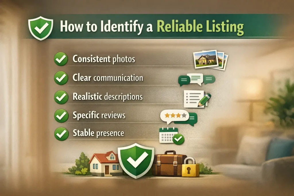 how to identify a reliable listing
