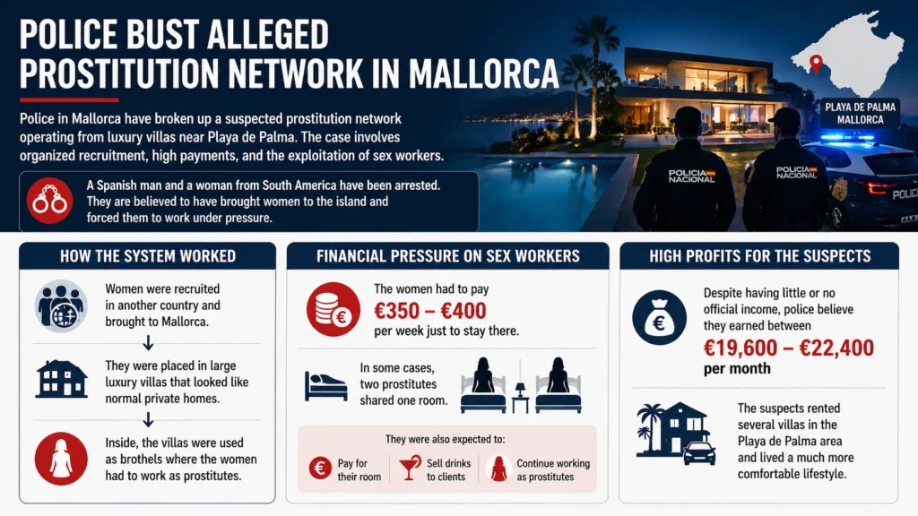 prostitution network Mallorca