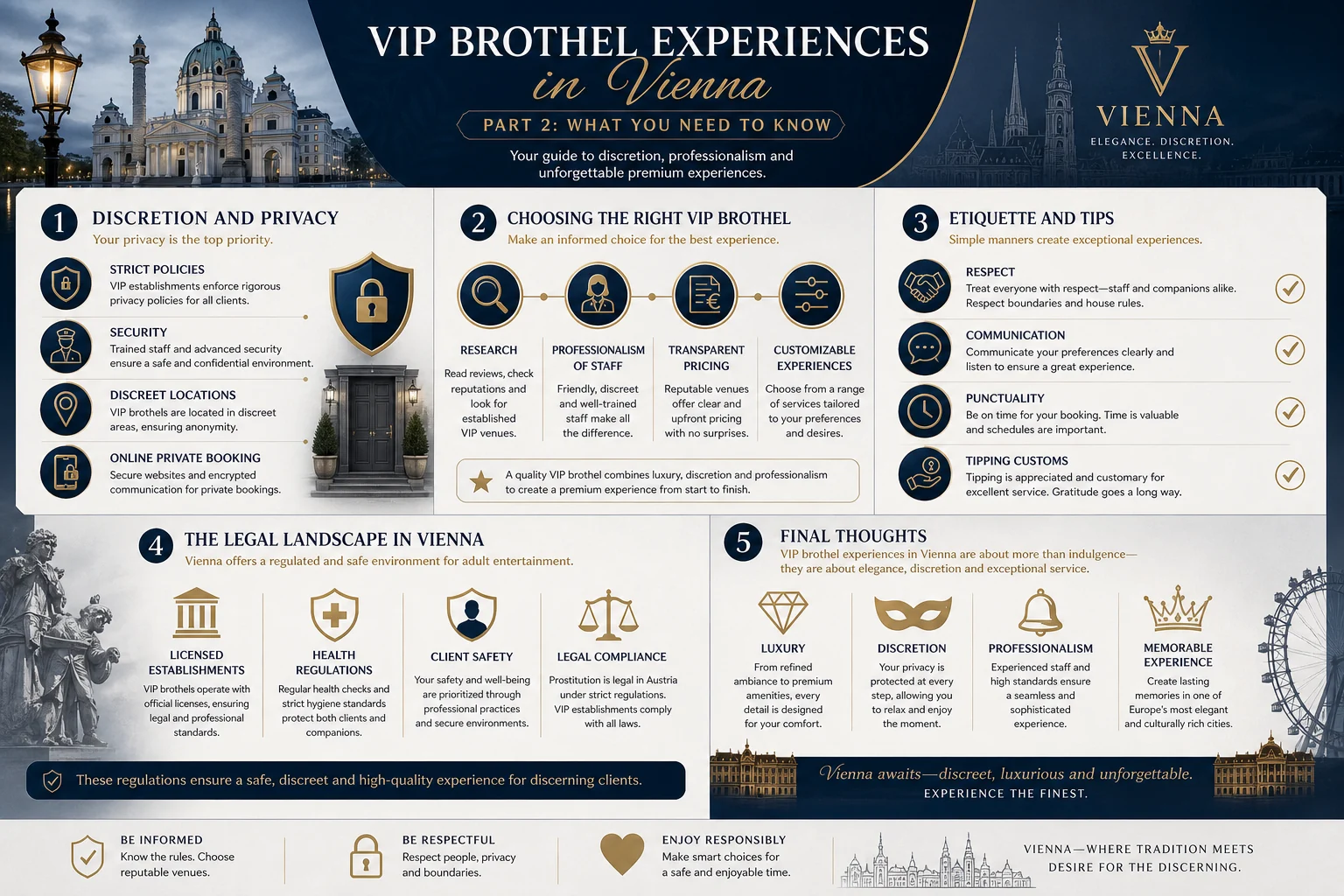 VIP Brothel Experiences in Vienna infographic