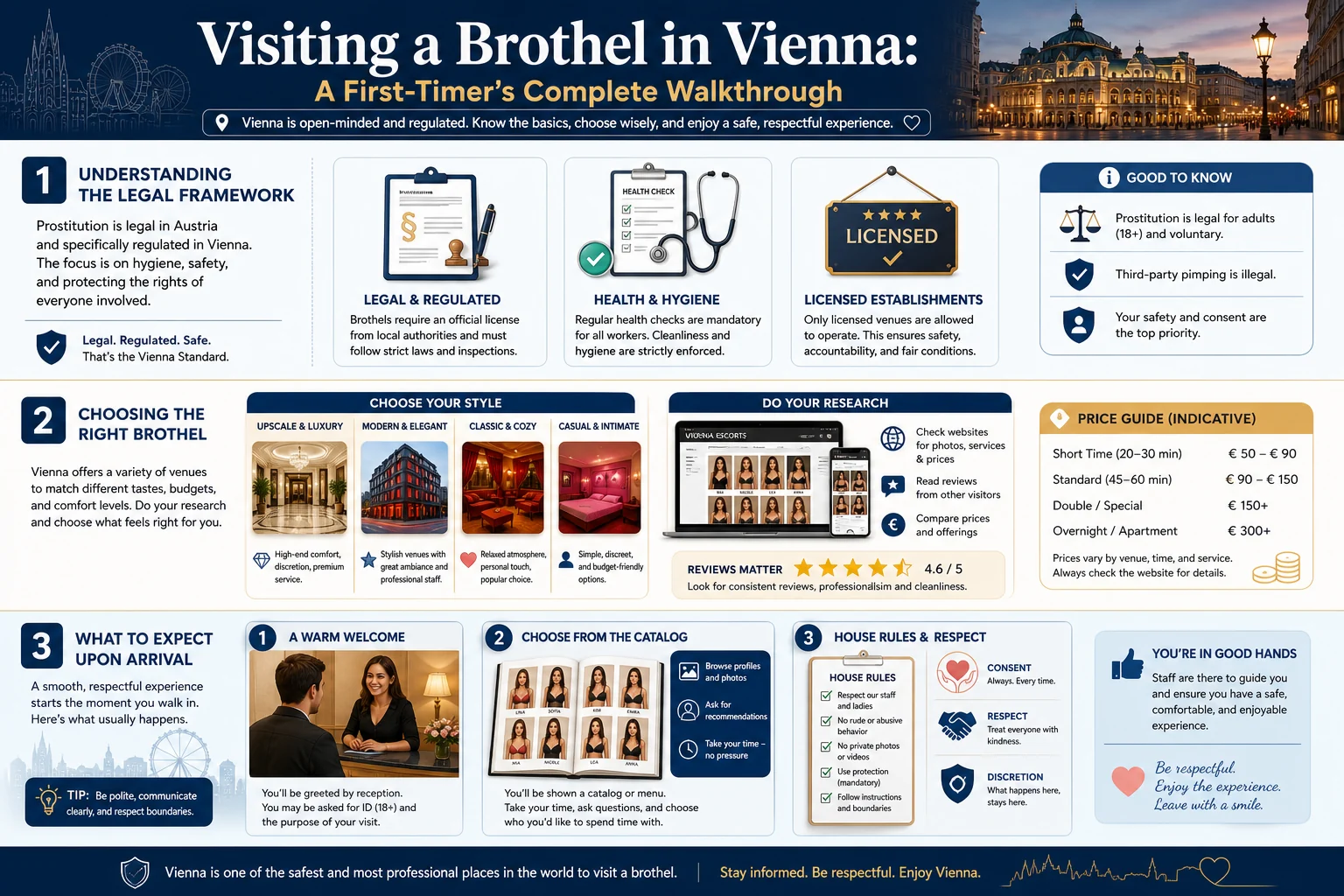 Visiting a Brothel in Vienna: A First-Timer's Complete Walkthrough infographic