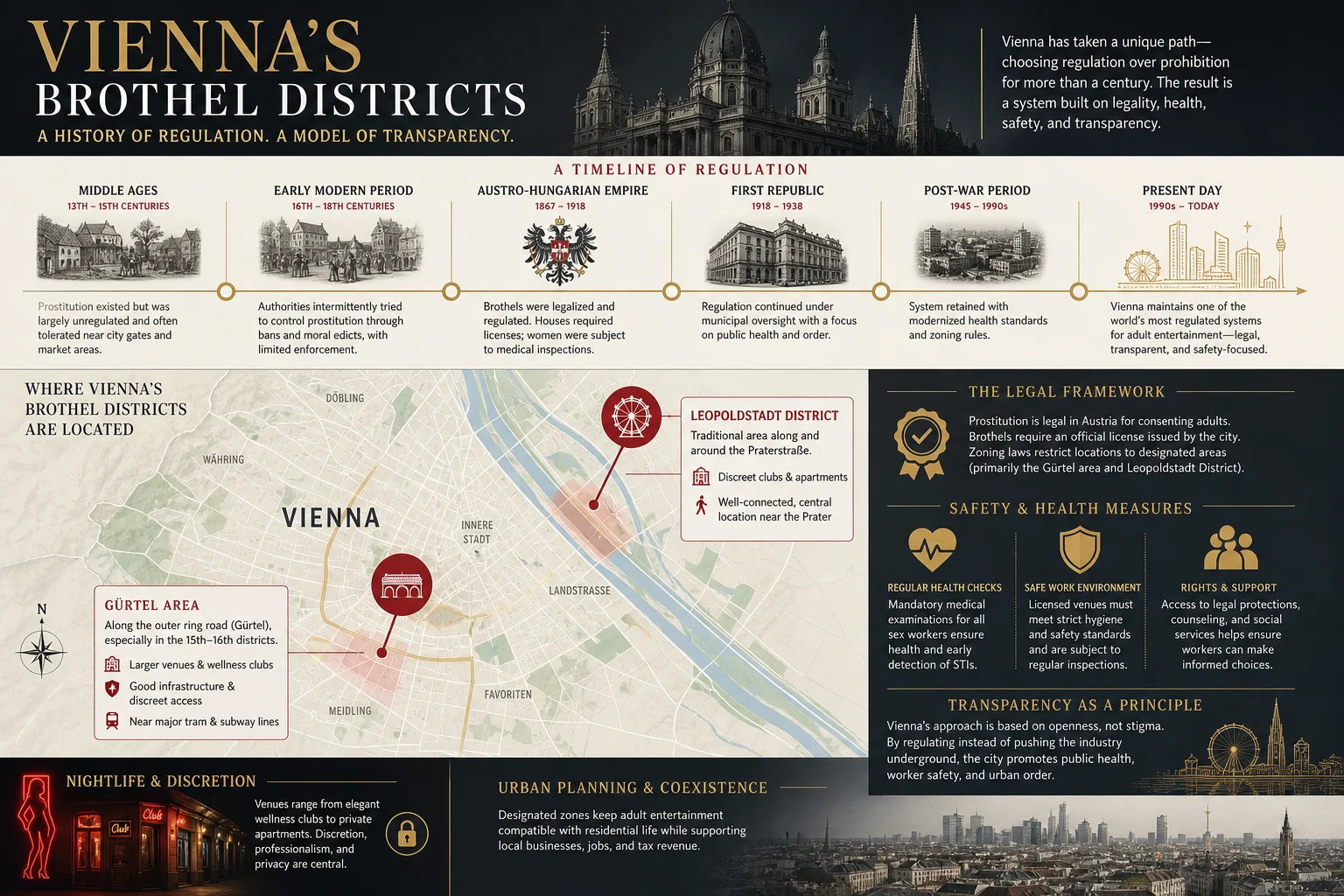 The Most Famous Brothel Districts in Vienna infographic