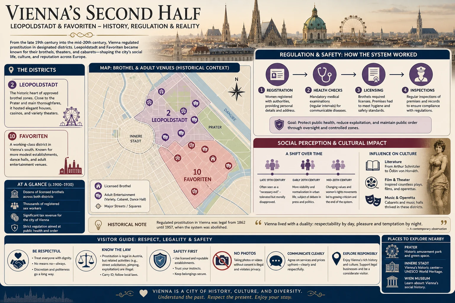 The Most Famous Brothel Districts in Vienna infographic