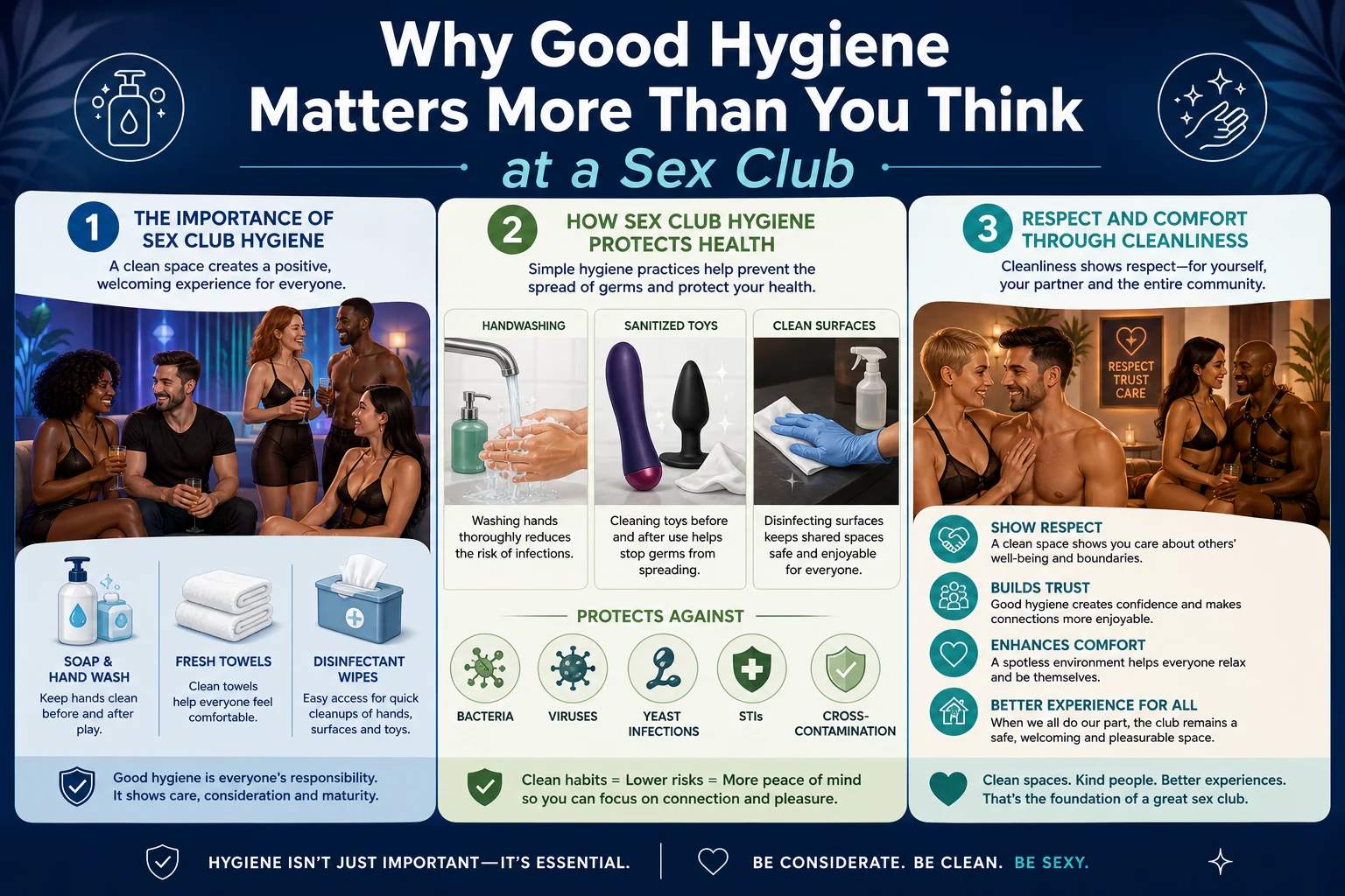 Why Good Hygiene Matters More Than You Think at a Sex Club infographic