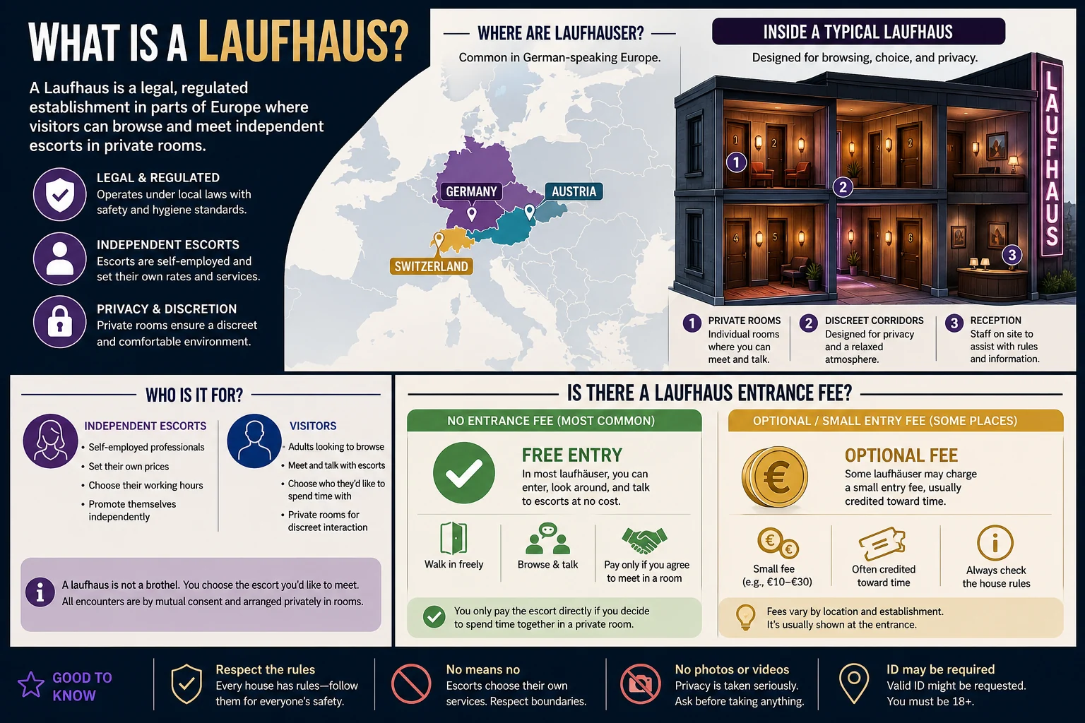 Do You Pay an Entrance Fee at a Laufhaus? infographic