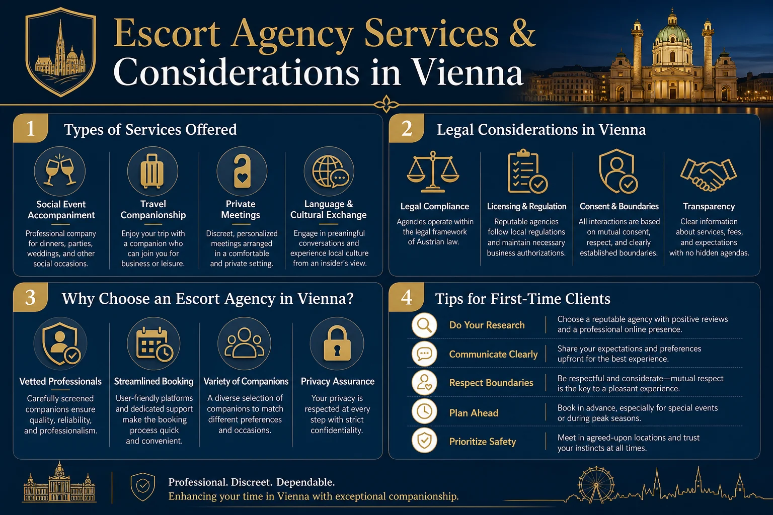 How Does an Escort Agency Work in Vienna? infographic